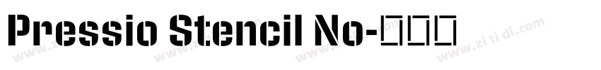 Pressio Stencil No字体转换 Pressio Stencil No字体转换